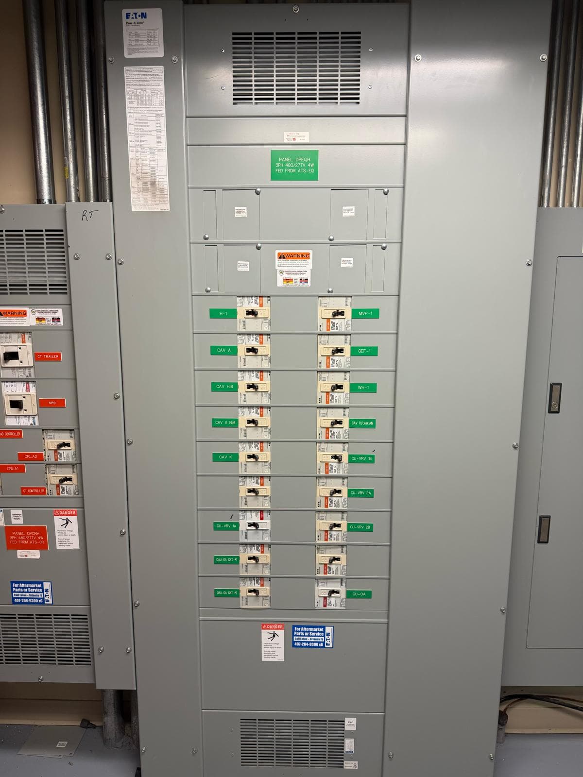 Eaton 480V distribution panel
